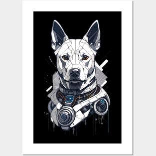 Abstract Cyber Dog Posters and Art